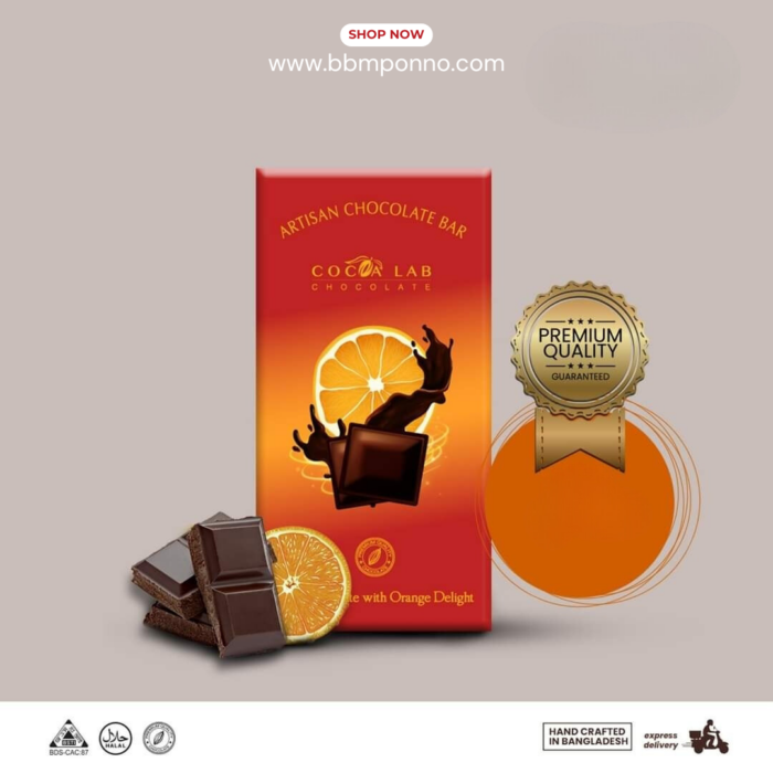 Orange Dark Chocolate Bar - 4