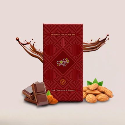 Dark Almond Chocolate Bar